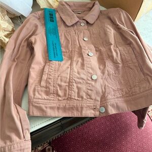 LOFT Peach-Tone Button-Up Jacket